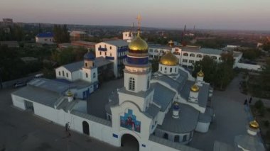 Ortodoks Kilisesi. Hava fotoğrafçılığı.