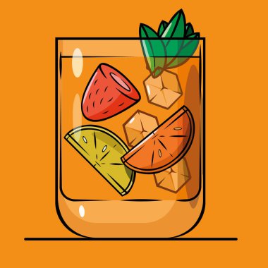 Limonlu ve naneli soğuk limonata.