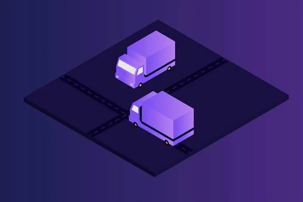  Araç 3D Isometric Vektör İllüstrasyonu