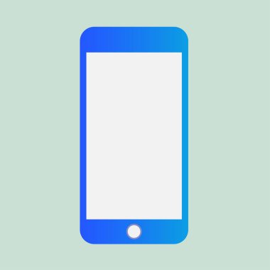 Akıllı telefon çizimi. Cep telefonu modelleme vektörü. Akıllı Telefon simgesi