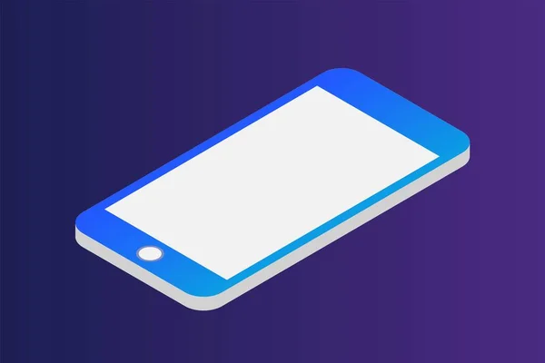 Ilustração Smartphone Telefone Móvel Mockup Vector — Vetor de Stock