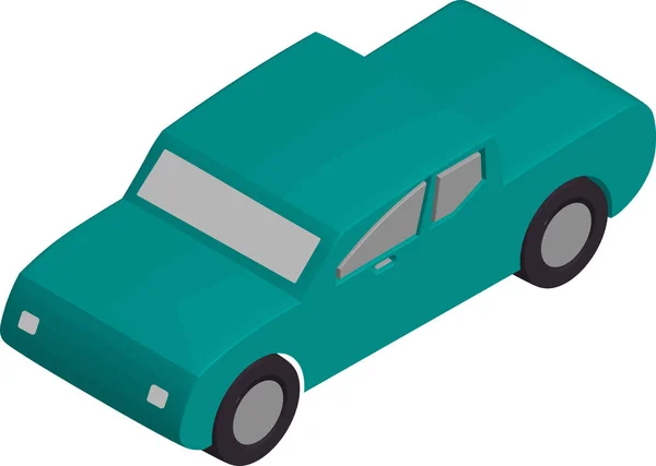 Isometric Urban Vehicle Vector Illustration — Stock Vector