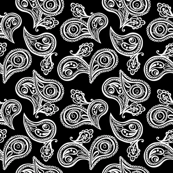 Paisley. Ατελείωτες μοτίβο με paisley. Ομοιογενές φόντο. — Διανυσματικό Αρχείο
