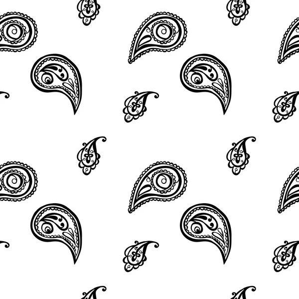 Paisley. Naadloze vectorillustratie. — Stockvector