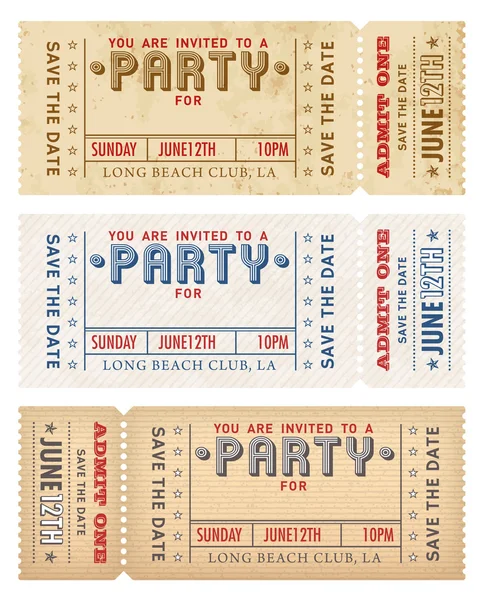 Vector Grunge Party Invite — Image vectorielle