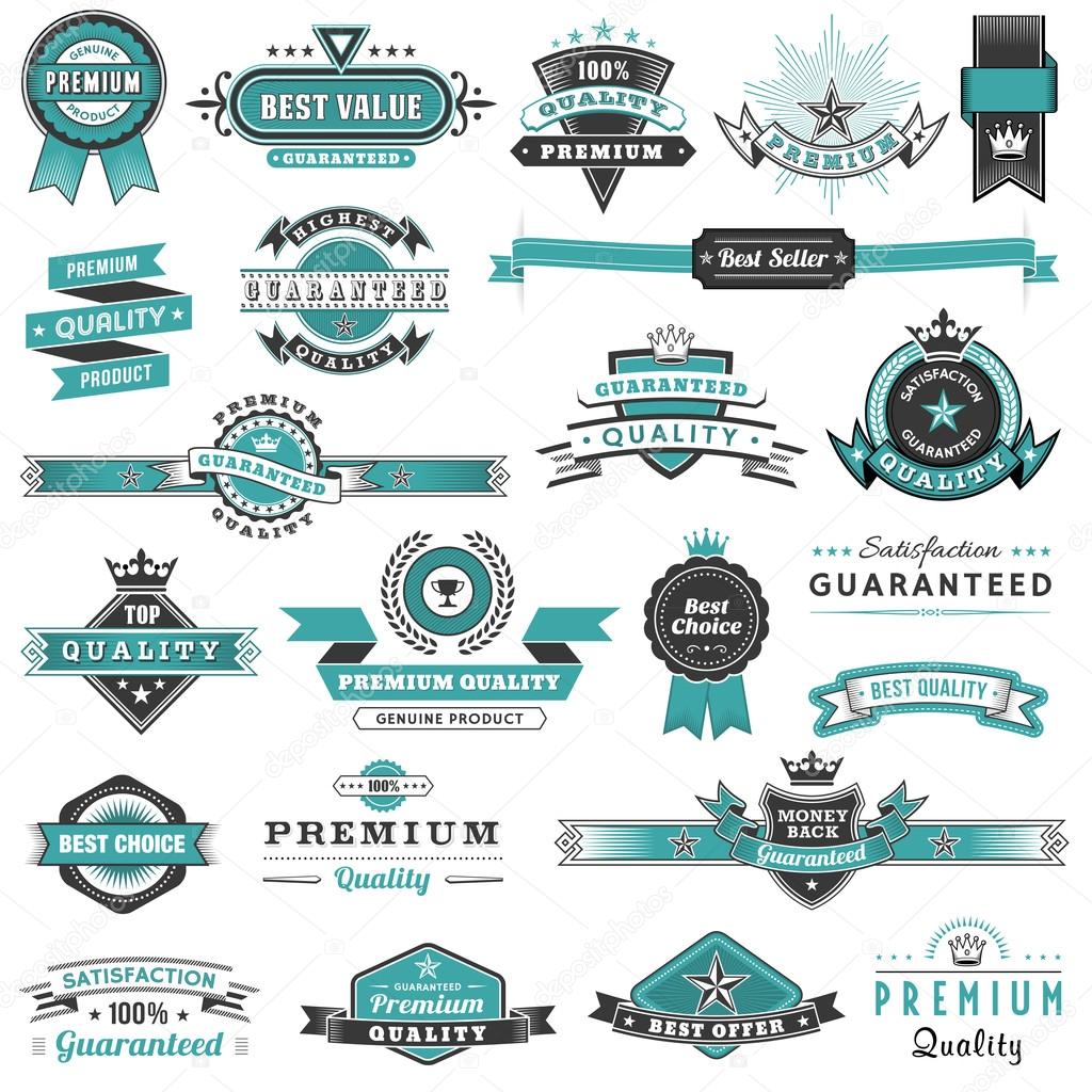 Vector Promotional Labels