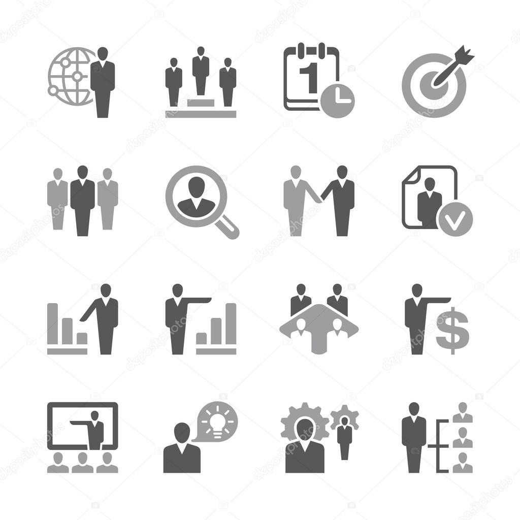 Human resources Icon Set