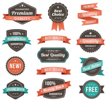 Promosyon tasarım öğeleri vektör çizim