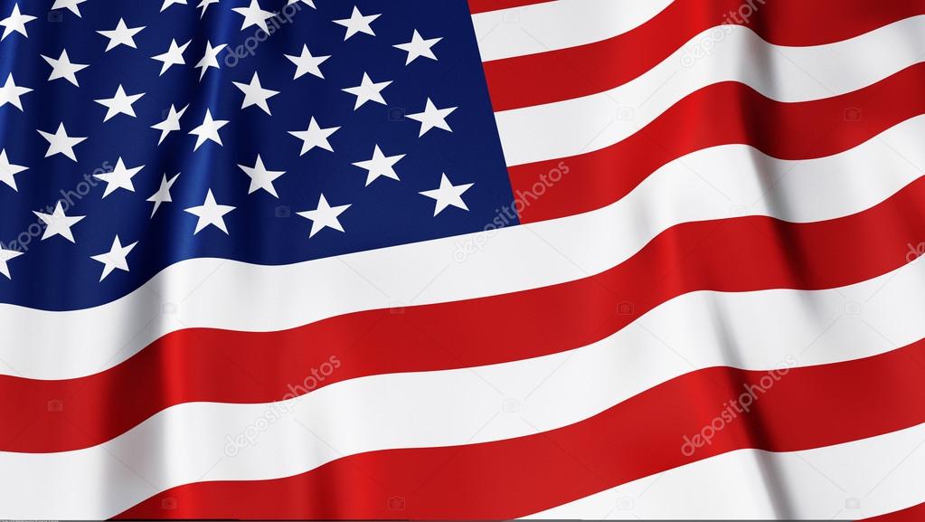 High Quality 3D USA Flag