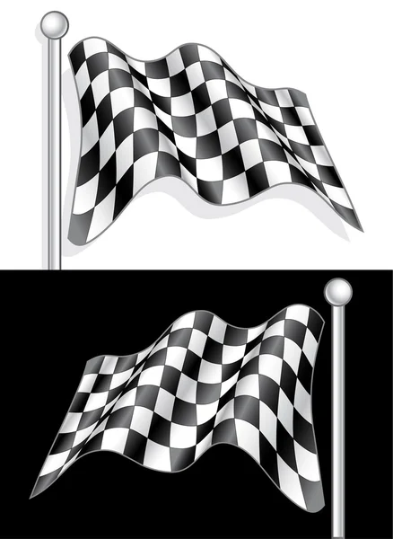 Hög kvalitet vektor rutig flagga — Stock vektor