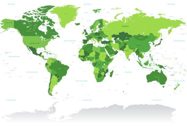 Vctor Green World Map