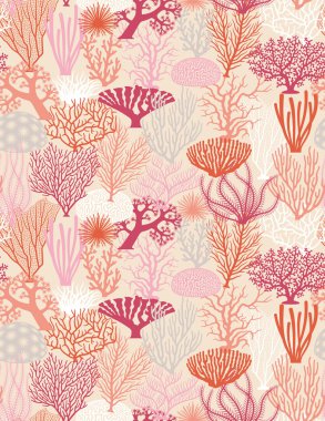 Vector Coral Texture illustration clipart