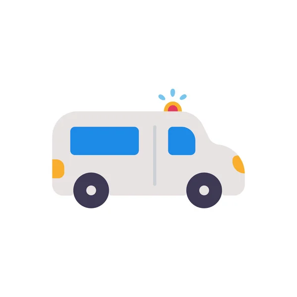 Ambulans Bil Ikon Vektor Illustration Design — Stock vektor
