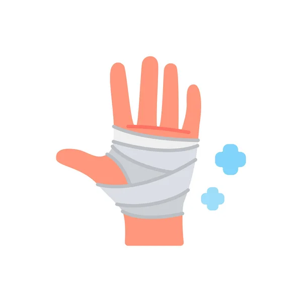 Hand Bandage Vector Illustration — Stock Vector