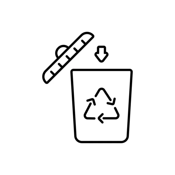 Vectorillustratie Van Het Pictogram Recycling — Stockvector