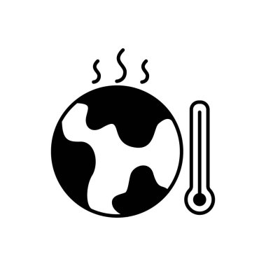 Gezegen ikon vektörü. İnce çizgi işareti. izole edilmiş sınır sembolü çizimi