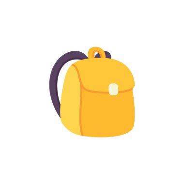 sırt çantası simgesi vektör illüstrasyonu