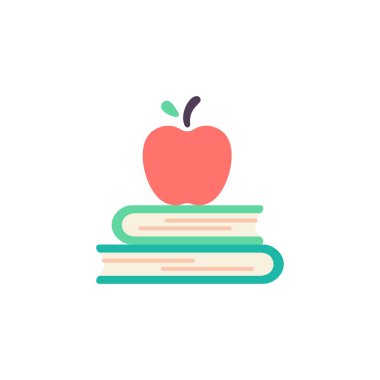 elma ikonu vektör illüstrasyonu