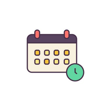 Takvim simgesi vektör illüstrasyon tasarımı