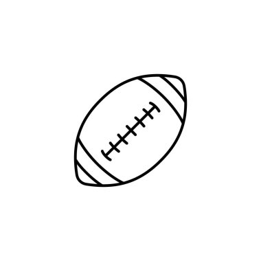 ragbi topu ikon vektör illüstrasyon tasarımı