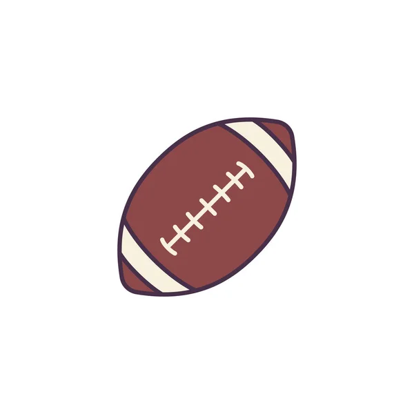 American Football Ball Ikone Vektor Illustration Design — Stockvektor