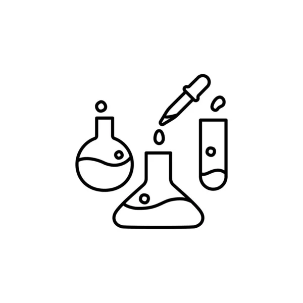Test Tubes Icon Vector Illustration — Stock Vector