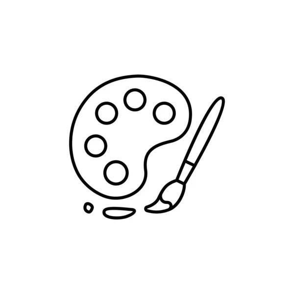 Malpinsel Icon Vektor Illustration — Stockvektor