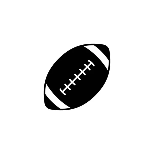 Rugby Ball Icon Vector Illustration — Stock Vector