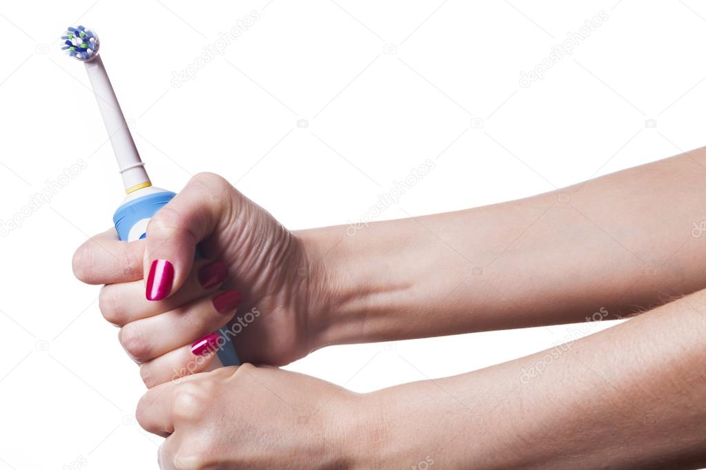 Мастурбации с электрической зубной щеткой карманный ингалятор своими руками