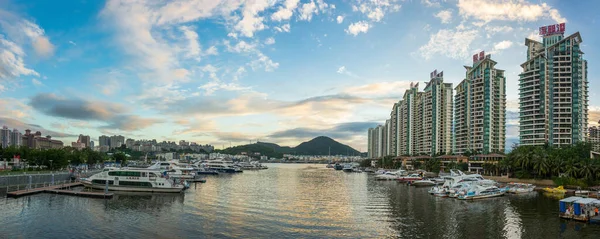 Sanya China Noviembre 2016 Vista Panorámica Del Río Lichun Con —  Fotos de Stock