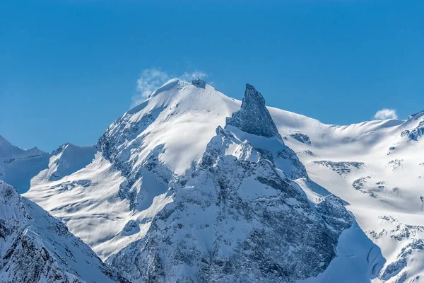 Sofrudzhu Summit Sofrudzhu Teeth Rock Formation Clear Blue Sky Winter — Stock Photo, Image