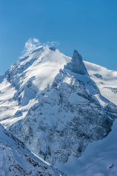 Sofrudzhu Summit Sofrudzhu Teeth Rock Formation Clear Blue Sky Winter — Stock Photo, Image