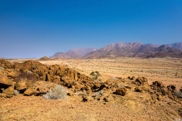 Vista Panorâmica Monte Brandberg Namíbia África — Fotografia de Stock
