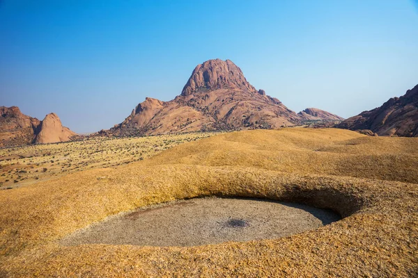 Paisagem Montanhosa Namíbia Spitzkoppe Dia Ensolarado — Fotografia de Stock
