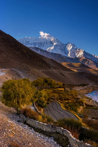 Caminata Del Circuito Annapurna Himalaya Nepal Valle Del Río Kali — Foto de Stock