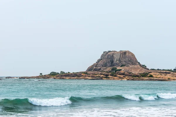 斯里兰卡亚拉国家公园印度洋海岸的大象罗尔斯克 — 图库照片