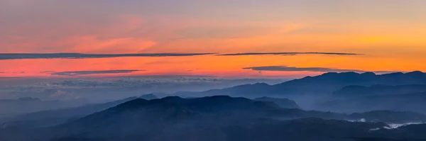 Vista Panorâmica Vale Início Manhã Antes Nascer Sol Partir Sri — Fotografia de Stock