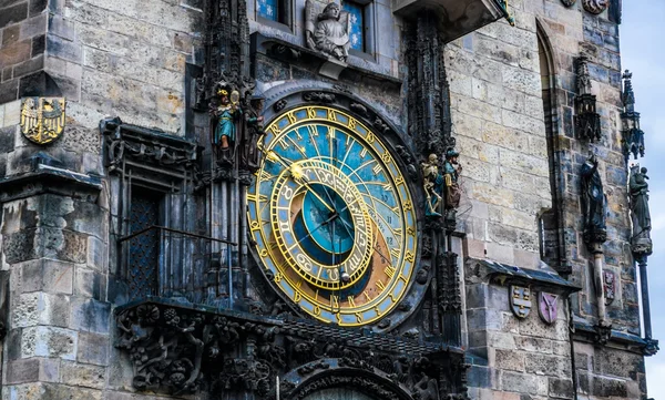 布拉格旧时钟 — 图库照片