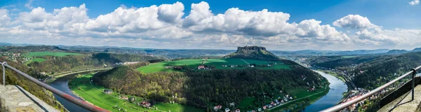 Pohled z pevnosti Königstein — Stock fotografie