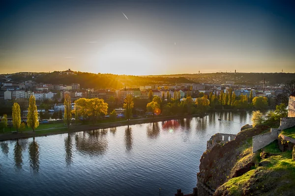 Vue depuis le château supérieur, Prague — Photo