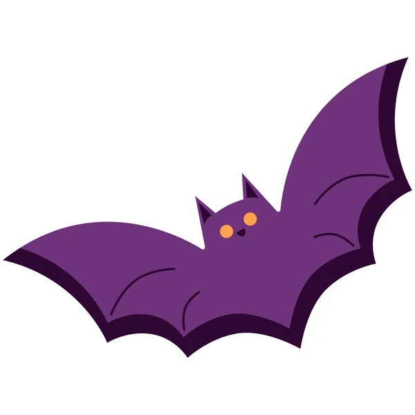 Flat pictogram illustratie van Halloween spooky items. — Stockvector
