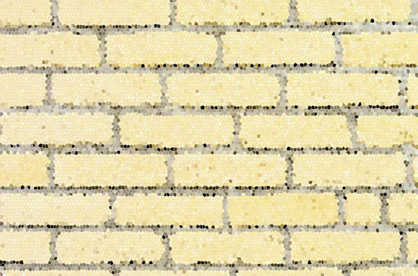 Textura de pared de ladrillos beige con efecto vidrieras —  Fotos de Stock