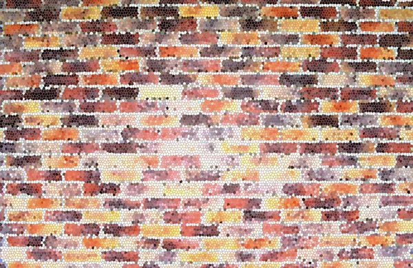 Färgglada tegel walll textur bakgrund, mosaikeffekt — Stockfoto