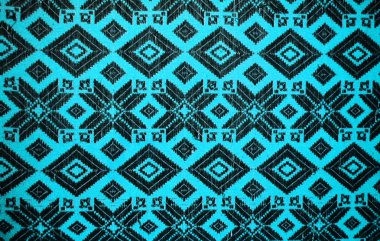 Geometrik desen renkli Ulusal Halk Tekstil arka plan