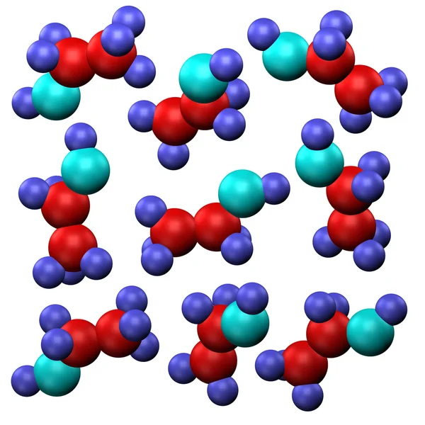 Molekula, izolovaných na bílém pozadí. — Stock fotografie