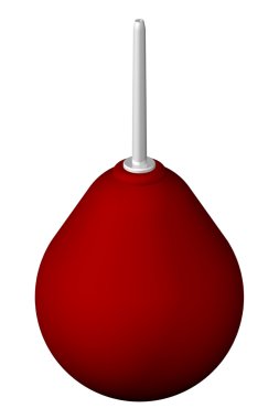 Lavman, beyaz arka plan üzerinde izole.