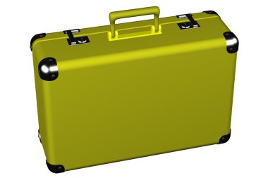 Beyaz arka plan üzerinde izole bavul,.