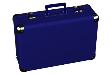 Beyaz arka plan üzerinde izole bavul,.