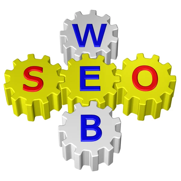 Concept: Seo, geïsoleerd op witte achtergrond. — Stockfoto