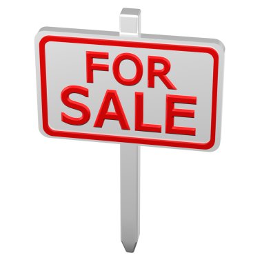 Satılık işareti ile ayağı